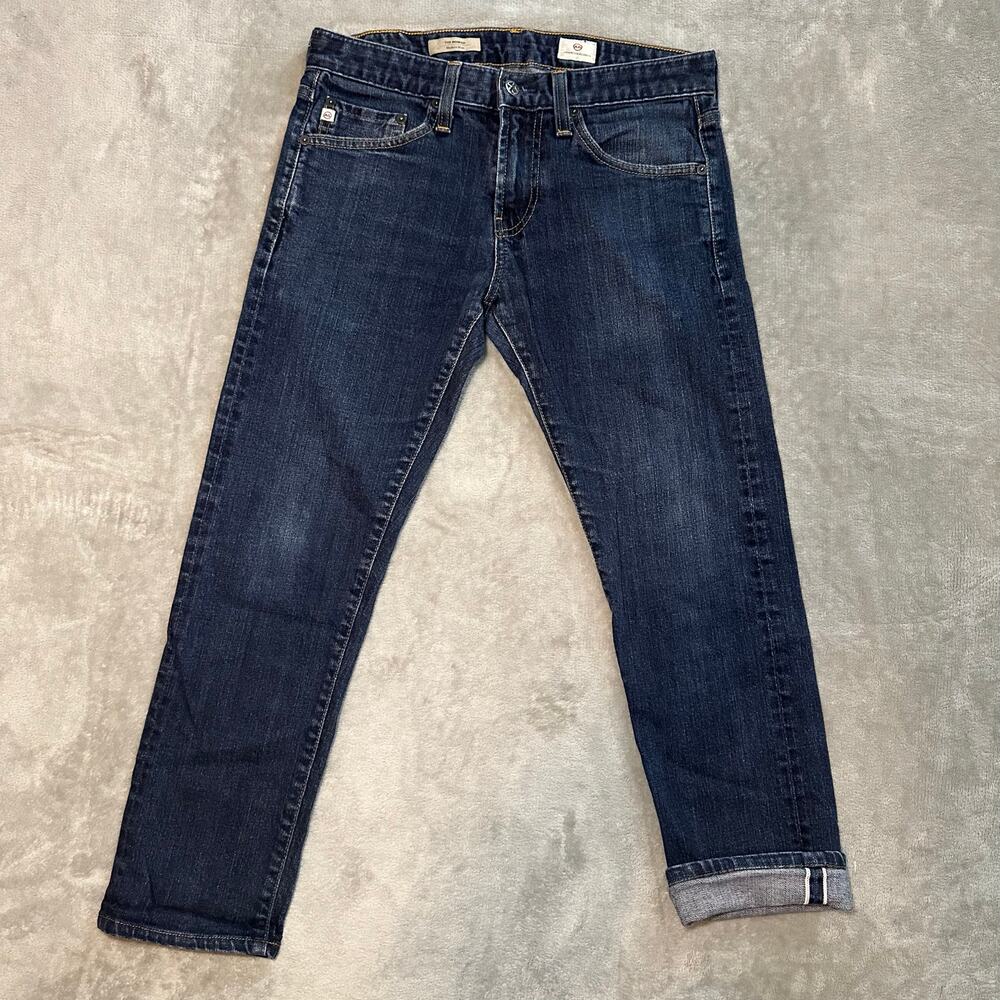AG Adriano Goldschmied Men's Straight Jeans - Dark Blue